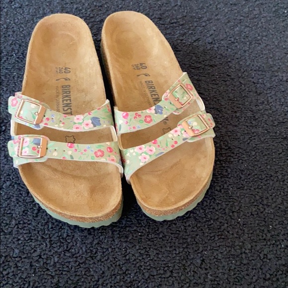 Birkenstock | Shoes | New Birkenstock Florida Floral Sandals | Poshmark